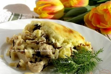 фото рецепта Курица с рисом под соусом Морнэ