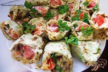 фото рецепта Кабачковые рулеты
