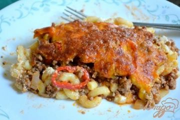 фото рецепта Запеканка с говядиной и сыром Чеддар