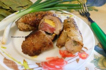 фото рецепта Мясные рулетики