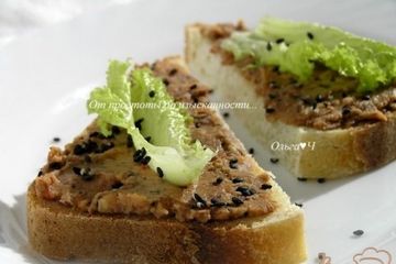 фото рецепта Паштет из фасоли с кунжутом