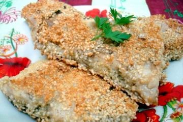 фото рецепта Тунец жареный в кунжуте