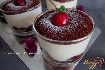 фото рецепта Тирамису с черешней и киршем