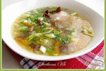 фото рецепта Суп с курицей и грибами