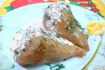фото рецепта Голубцы с мясом и грибами