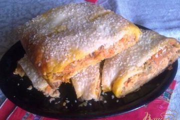 фото рецепта Пирог с рыбой и овощами