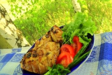 фото рецепта Куриные крылышки и бедрышки – гриль