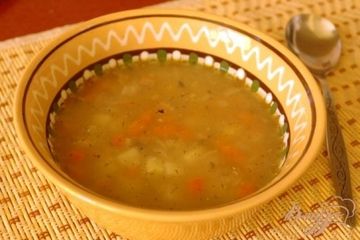 фото рецепта Суп из консервированной скумбрии