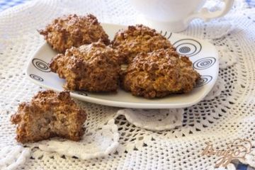 фото рецепта Кокосовое печенье с цельнозерновой мукой