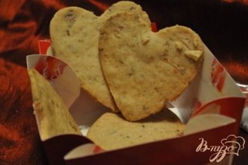 фото рецепта Песочное печенье  с розмарином и грецкими орехами