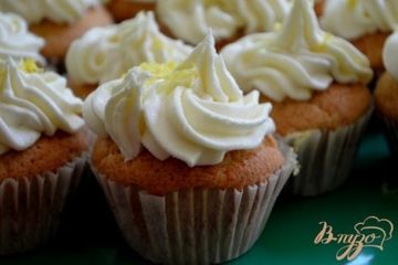 фото рецепта Капкейки с лимонным курдом