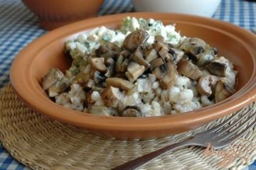 фото рецепта Перловка с луком и грибами