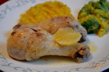 фото рецепта Курица с лимоном и чесноком
