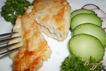 фото рецепта Куриная отбивная с сыром