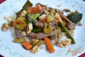 фото рецепта Говядина стир-фрай с овощами