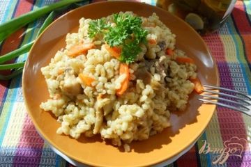 фото рецепта Перловая каша с курицей