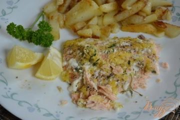 фото рецепта Семга с лимоном и тимьяном