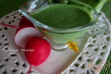 фото рецепта Соус из ботвы редиски