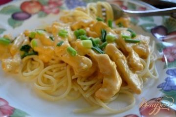 фото рецепта Куриный гужон с чесночным соусом