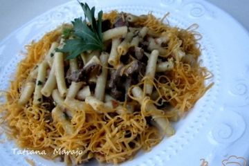 фото рецепта Макароны по-флотски ( с говяжьей печенью)
