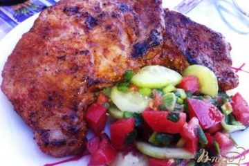 фото рецепта Мясо гриль с овощами