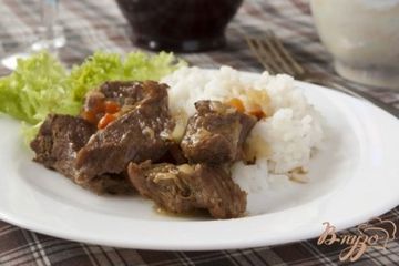 фото рецепта Мясо тушеное