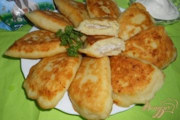 фото рецепта Пирожки с мясом из картофельного теста