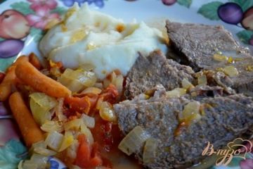 фото рецепта Пикантное тушеное мясо