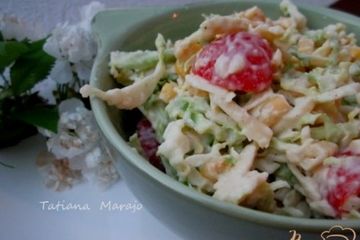 фото рецепта Пикантный салат  из савойской капусты  с сыром
