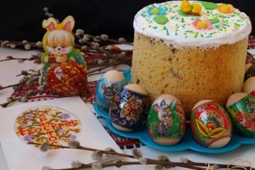 фото рецепта Кулич на топлёном молоке
