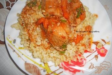 фото рецепта Мясо с овощами и булгуром