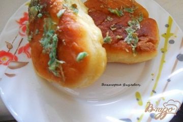 фото рецепта Пирожки с картофельным пюре с чесночной заправкой