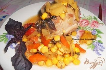 фото рецепта Индейка с овощами