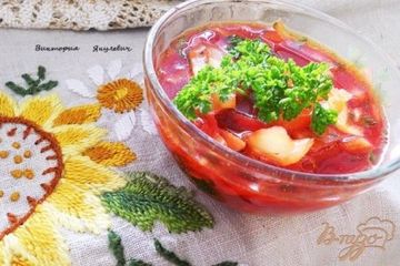 фото рецепта Постный и очень овощной борщ