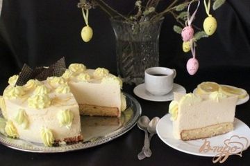 фото рецепта Нежный лимонный торт