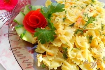 фото рецепта Фарфалле с курицей в сливочном соусе