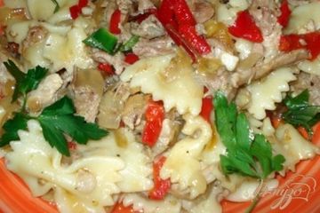 фото рецепта Макароны с отварным мясом