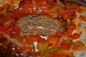 фото рецепта Праздничное мясное колесо