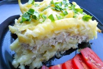 фото рецепта Запеканка из сырого картофеля и куриного фарша