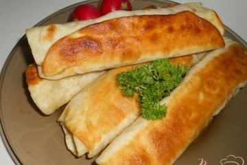 фото рецепта Хрустящий лаваш с мясной начинкой