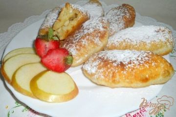 фото рецепта Быстрые творожные пирожки с яблоками