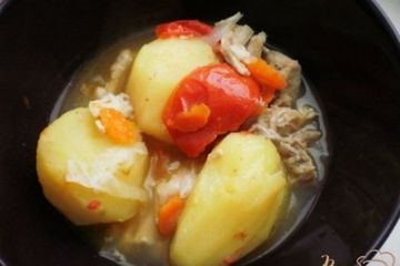 фото рецепта Сытное овощное рагу с курицей