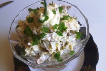 фото рецепта Салат курица с грибами