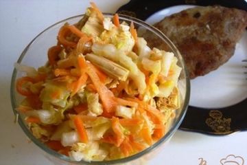 фото рецепта Салат со спаржей и пекинской капустой
