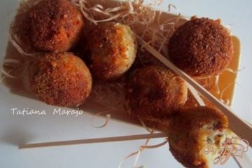 фото рецепта Закусочные шарики из гороха нут
