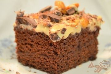 фото рецепта Шоколадный кекс с арахисовым маслом