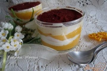 фото рецепта Десерт с экзотическими фруктами