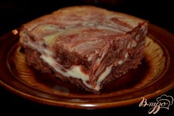 фото рецепта Брауни Красный бархат с прослойкой