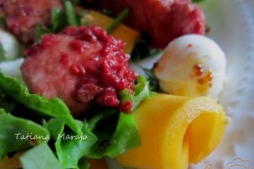 фото рецепта Теплый салат с куриным мясом