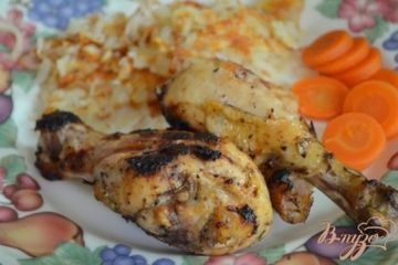 фото рецепта Куриные ножки с розмарином для гриля